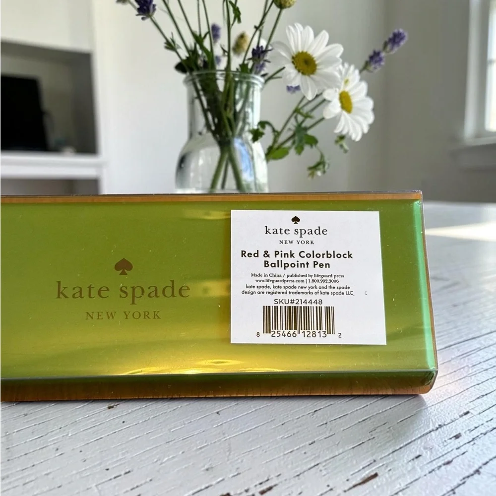 kate spade New York Ballpoint Pens - Floral Blue & Pink Red Color NWT *PICK ONE*